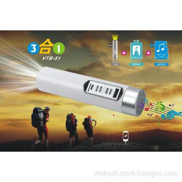 new portable Power Bank  gift with Speaker,Torch 3 In 1